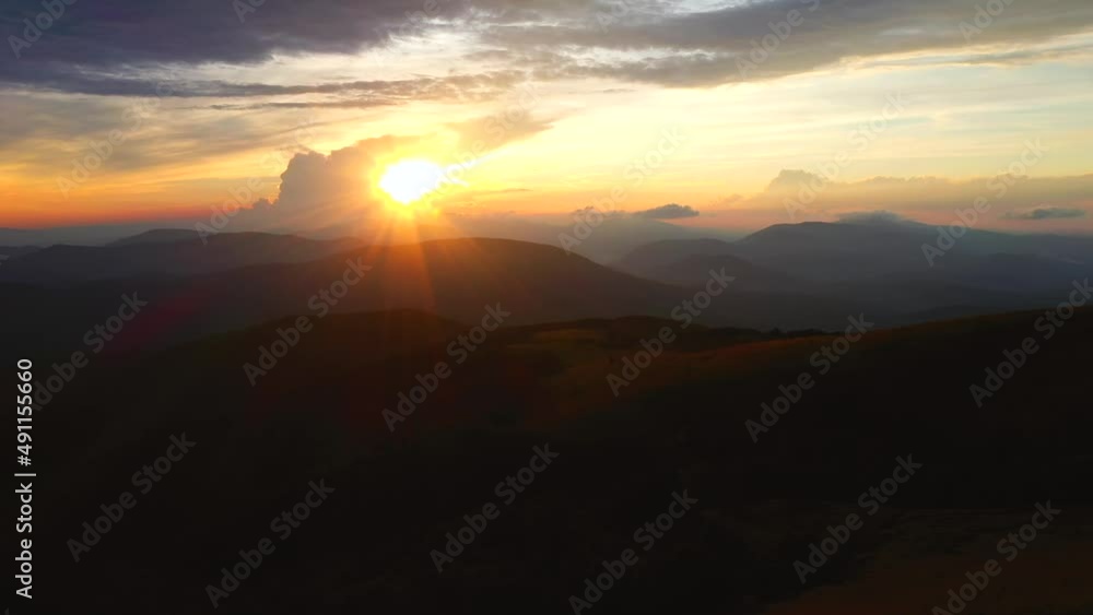 Majestic summer scene of mountains in the evening light. Filmed in 4k, drone video. Majestic summer scene of mountains in the evening light. Filmed in 4k, drone video.