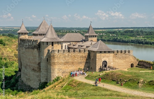 Tablou canvas Khotyn fortress in Chernivtsi region of Ukraine