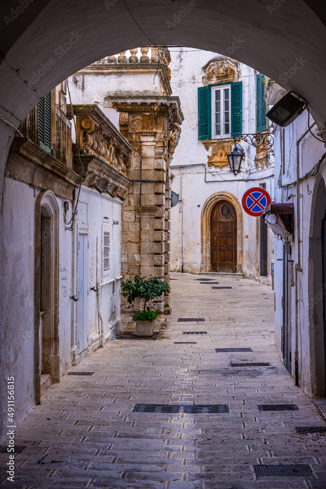 Naklejka premium Historic city center of Martina Franca in Italy - travel photography