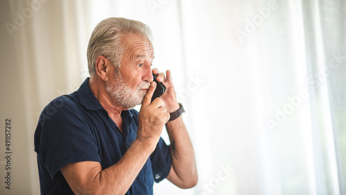 senior father are talking b...