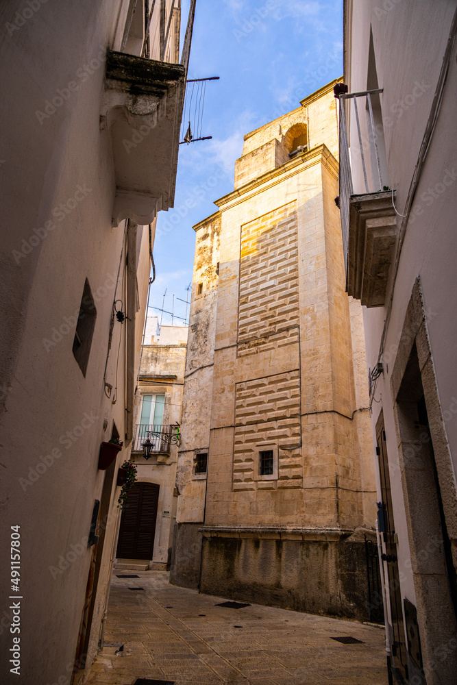Historic buildings in the city of Martina Franca in Italy - travel photography