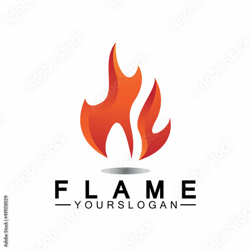 Fire Flame Logo design vector template © Sunar