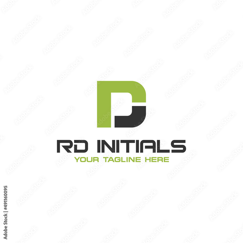 RD Initial Logo Sign design RD Initial Logo Sign design