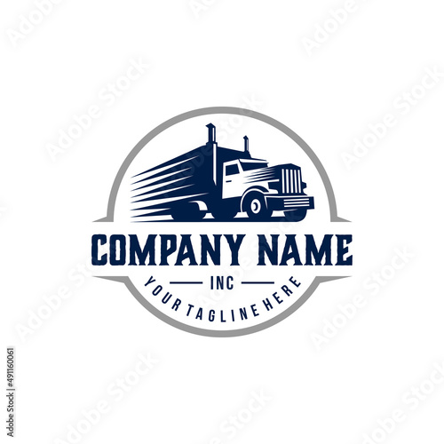 Truck Car Logo Sign Design