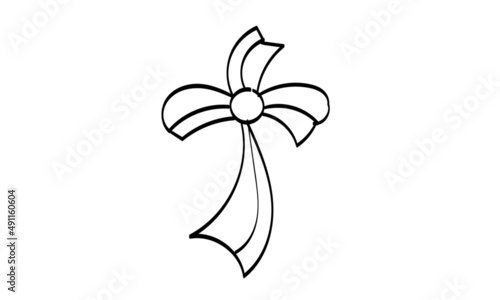 Christian Art. Line art for print or use as poster, card, flyer, Tattoo or T Shirt