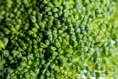 Close up shot of broccoli texture