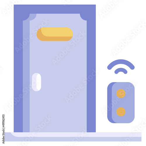 DOOR flat icon,linear,outline,graphic,illustration