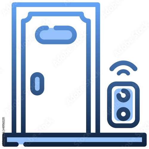DOOR Gradient icon,linear,outline,graphic,illustration