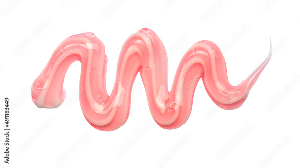 Sample of shower gel isolated on white Sample of shower gel isolated on white