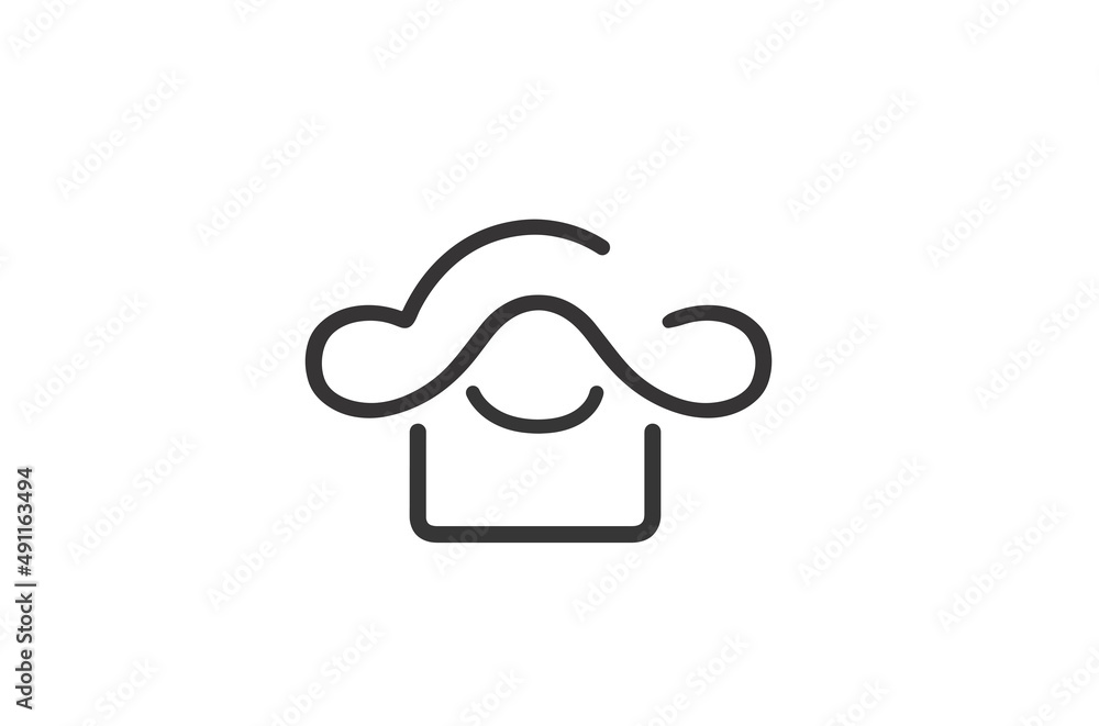 creative chef uniform infinity symbol logo vector creative chef uniform infinity symbol logo vector