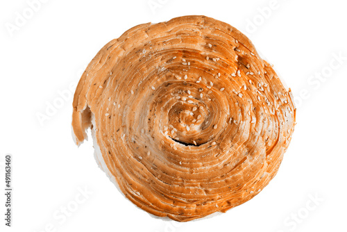 Roll bun isolated