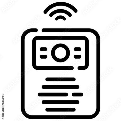 INTERCOM line icon,linear,outline,graphic,illustration