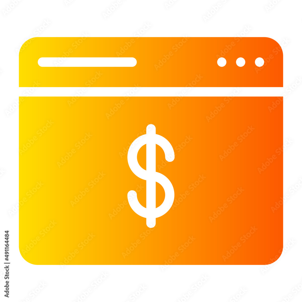 webpage gradient icon webpage gradient icon