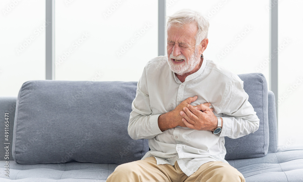 Senior male asian suffering from bad pain in his chest heart attack at home. Senior heart disease. Man with chest pain suffering from heart attack at home
Senior male asian suffering from bad pain in his chest heart attack at home. Senior heart disease. Man with chest pain suffering from heart attack at home