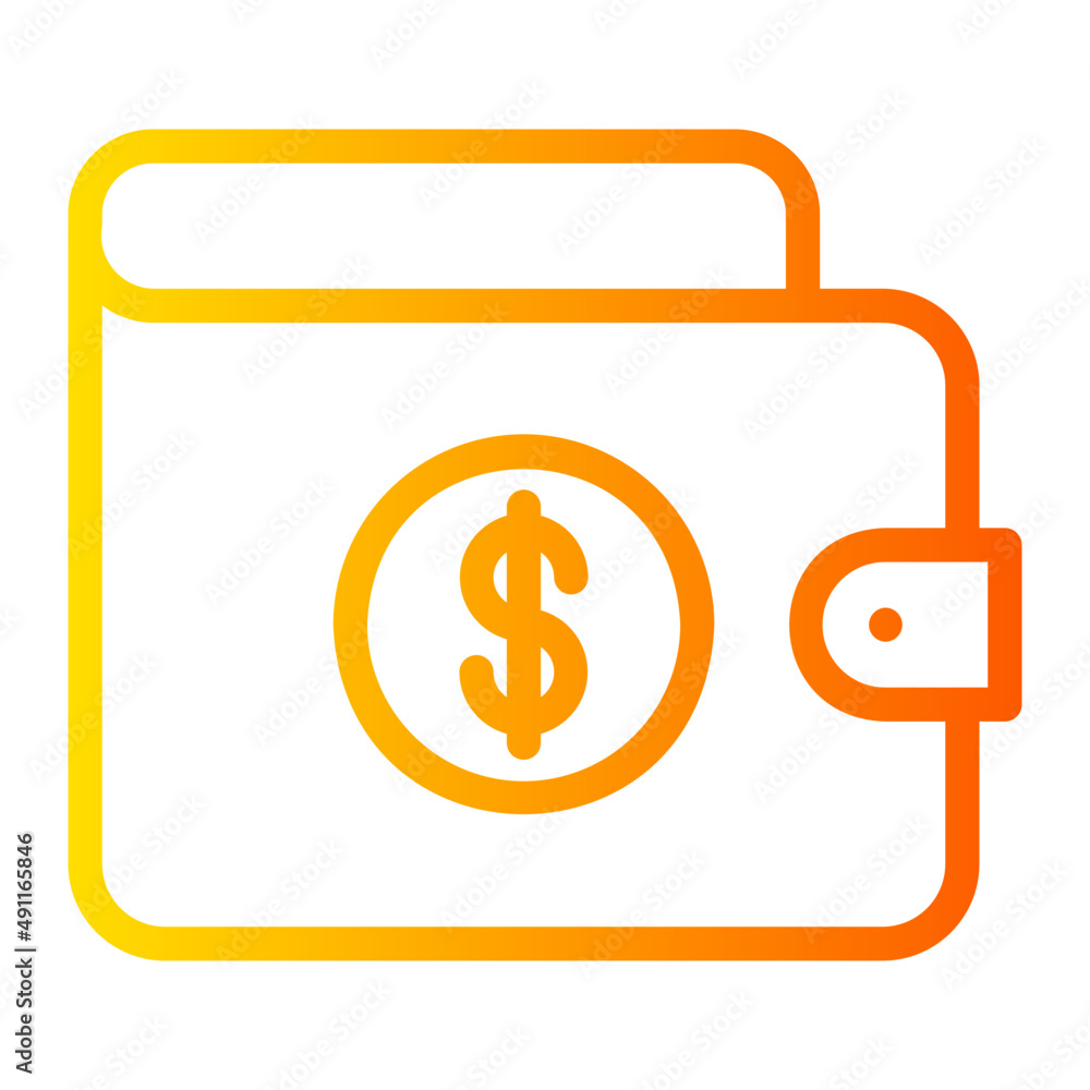 wallet gradient icon wallet gradient icon