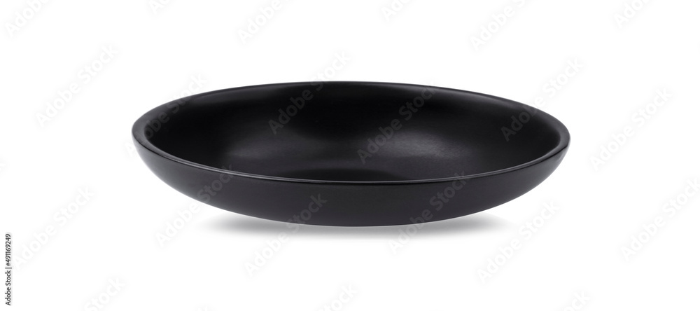 black bowl isolated on white background black bowl isolated on white background