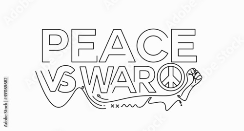 Peace Vs War Russia vs Ukraine Poster.