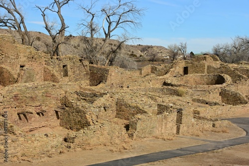 ancient puebloan ruins  from the  twelfth  century in  aztec ruins national monument in northern new mexico near farmington photo