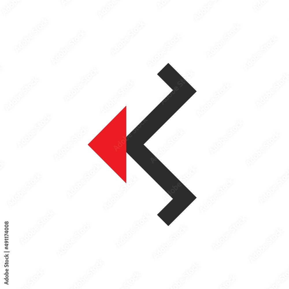 abstract k Letter arrow Vector illustration concept design abstract k Letter arrow Vector illustration concept design