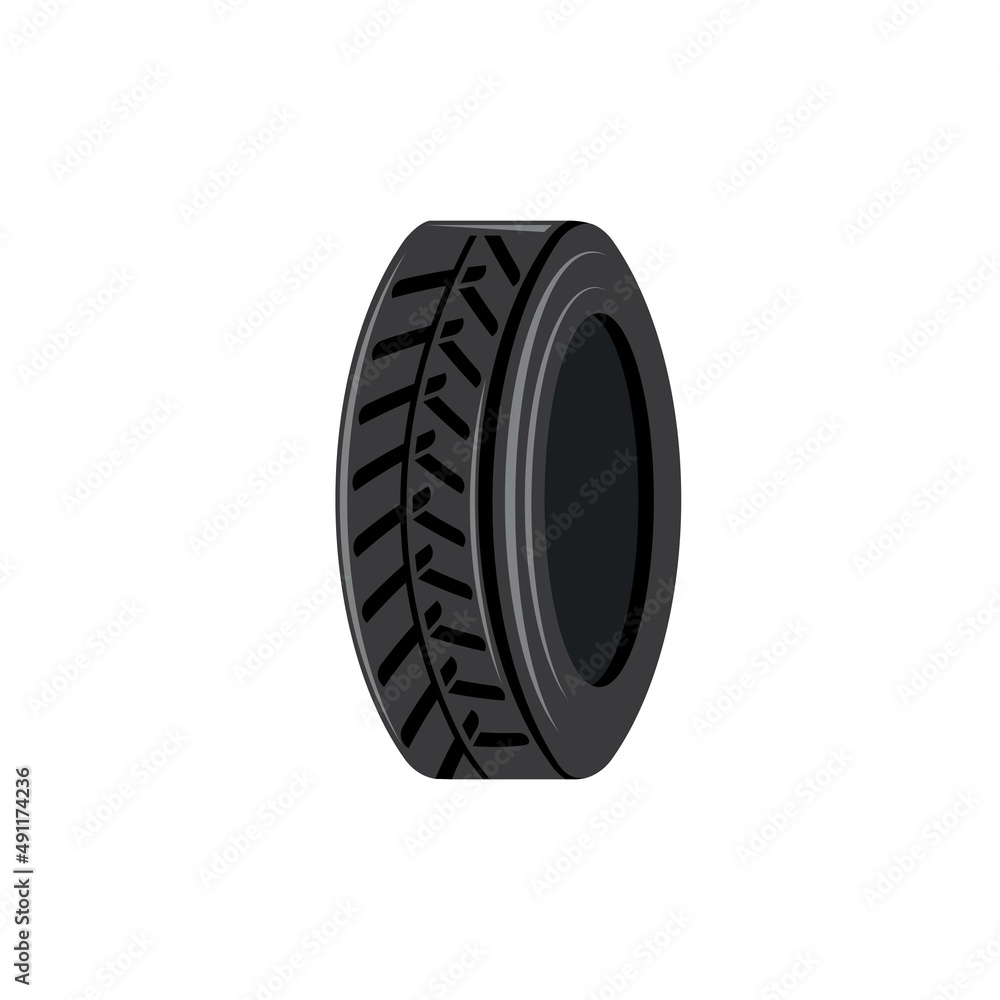 Obraz premium car tire icon illustration vector template