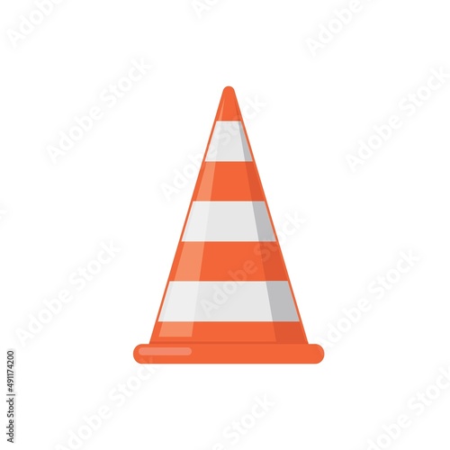 traffic cone icon vector illustration design template
