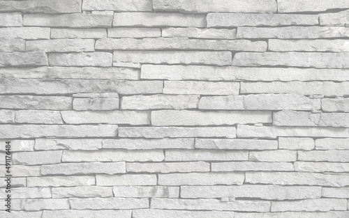 White vintage brick wall background, texture interior Construction industry.