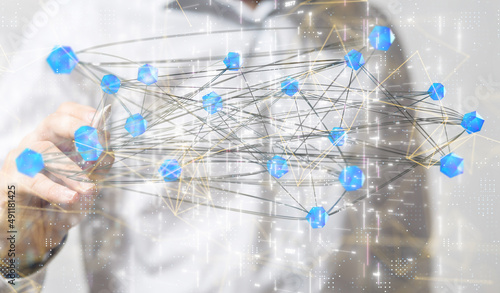 conference Digital Network and data concept 3d