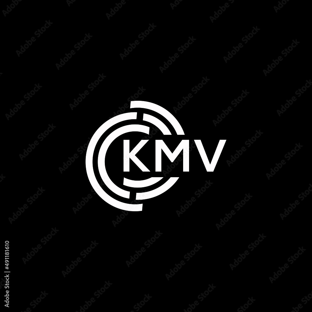 KMV letter logo design on black background. KMV creative initials letter logo concept. KMV letter design. KMV letter logo design on black background. KMV creative initials letter logo concept. KMV letter design.
