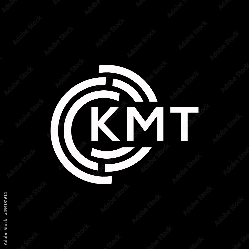 KMT letter logo design on black background. KMT creative initials letter logo concept. KMT letter design. KMT letter logo design on black background. KMT creative initials letter logo concept. KMT letter design.