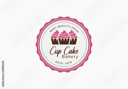 Cupcake Bakery Logo Template