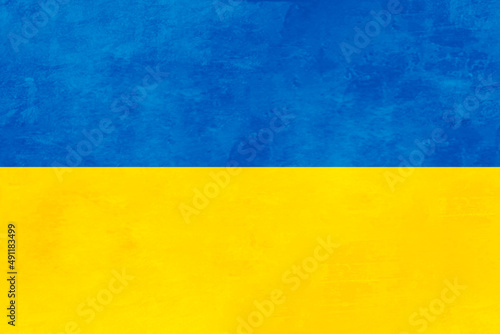 Ukraine flag with grunge effect