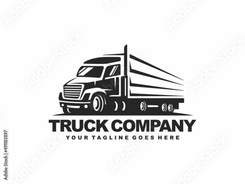 Truck logo design vector. Truck delivery logo