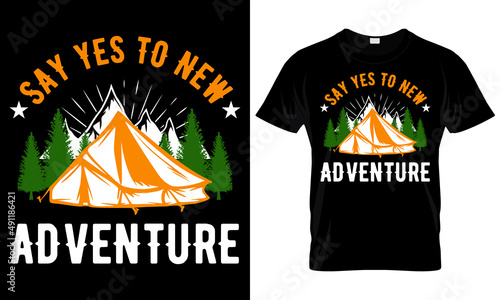 Camping T Shirt Design Template