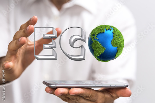 Ecology and go green symbol