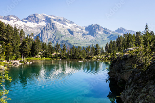 Summer landscape in Posets Maladeta Nature Park, Spain photo