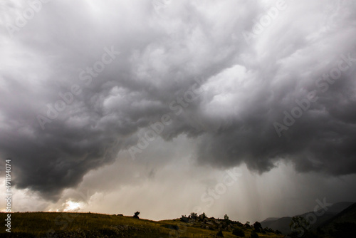 Sunset and dramatic clouds in Cerdanya, Pyrenees, Spain © Alberto Gonzalez 