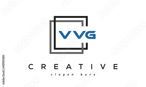 VVG creative square frame three letters logo	 photo