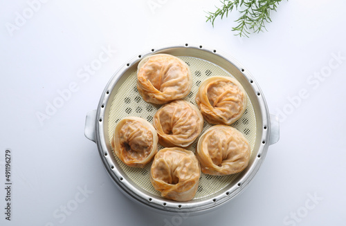 Kimchi dumplings. 김치만두