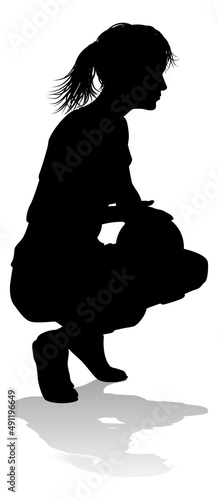 Female Soccer Football Player Woman Silhouette