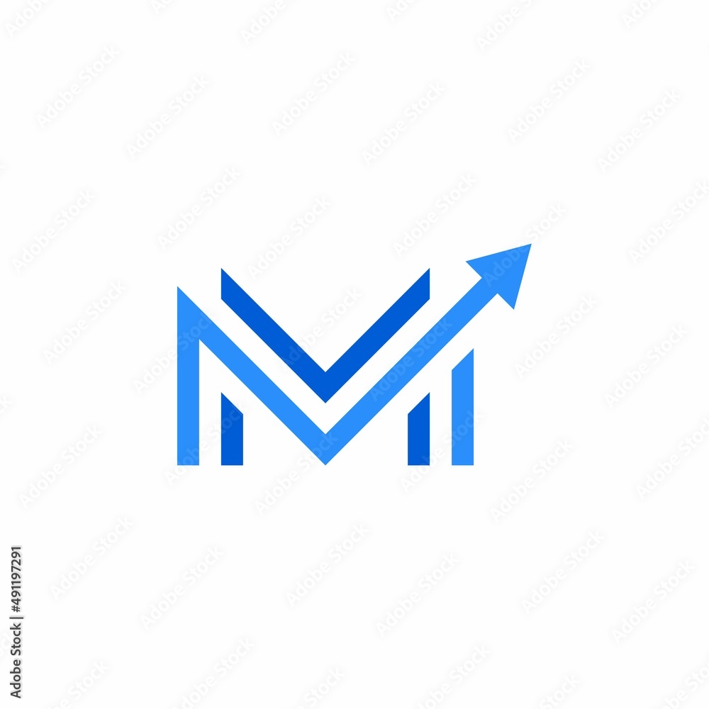 letter m trade marketing logo design vector icon illustration letter m trade marketing logo design vector icon illustration