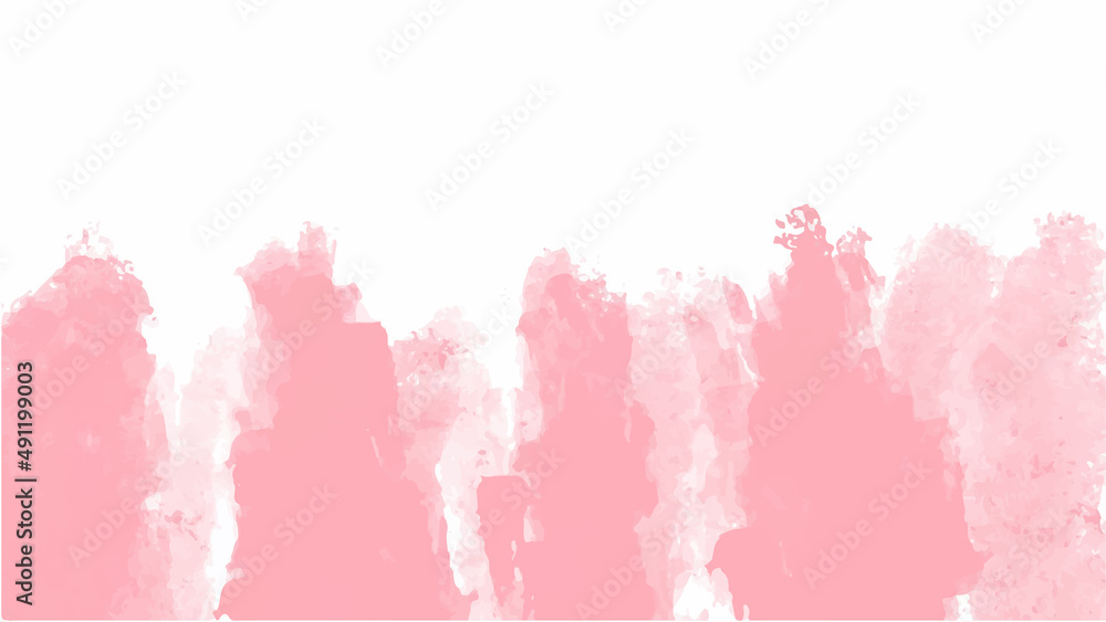 Obraz premium Pink watercolor background for your design, watercolor background concept, vector.