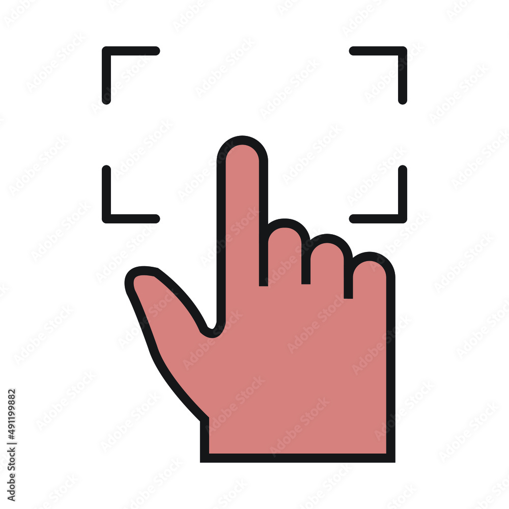 Finger print icon for website, promotion, social media Finger print icon for website, promotion, social media