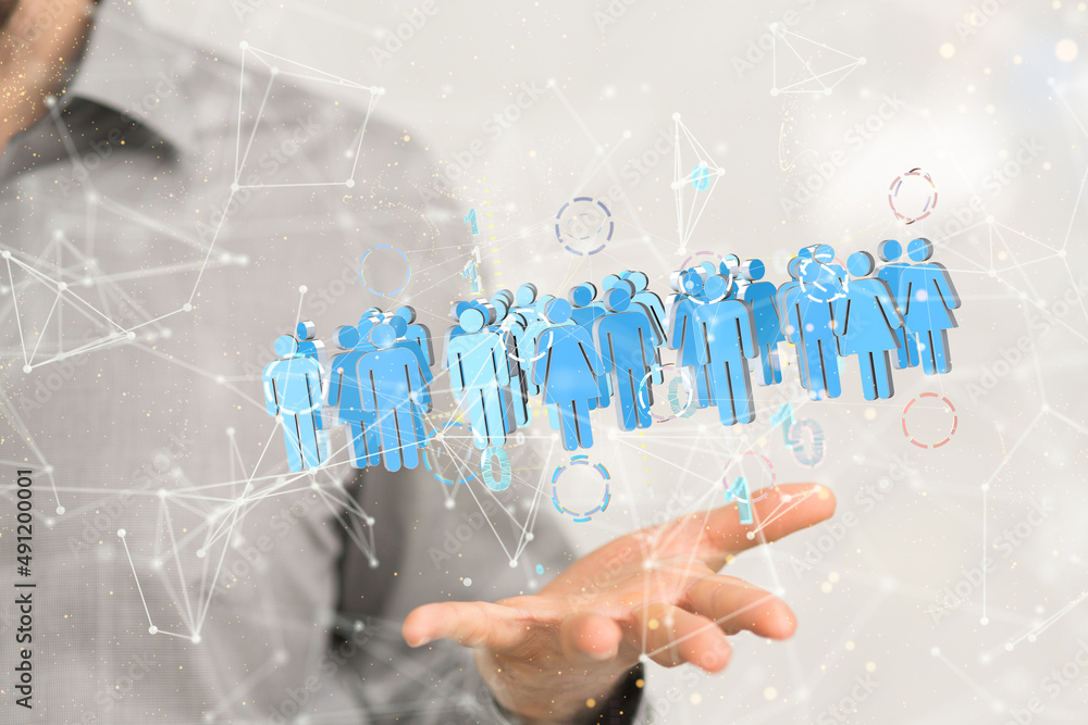 abstract social network scheme, which contains business people abstract social network scheme, which contains business people