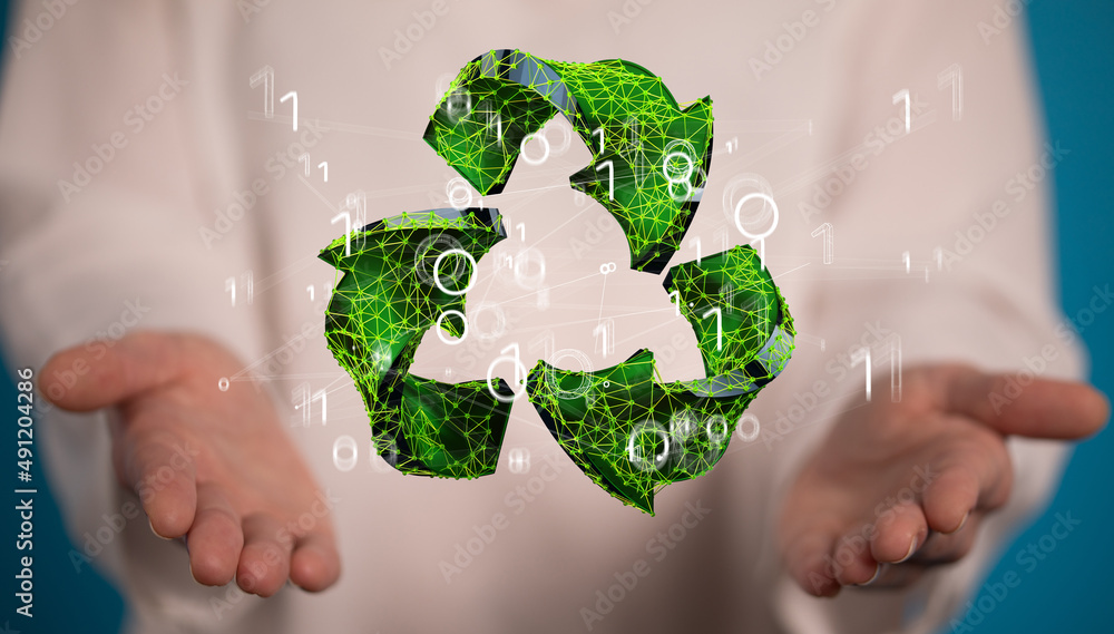 green recycling symbol for clean energy green recycling symbol for clean energy