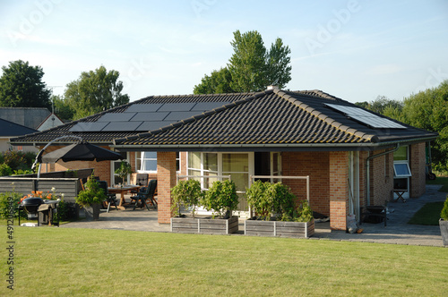 House with solar panels