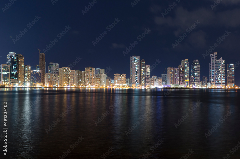 Sharjah Corniche Nightscape