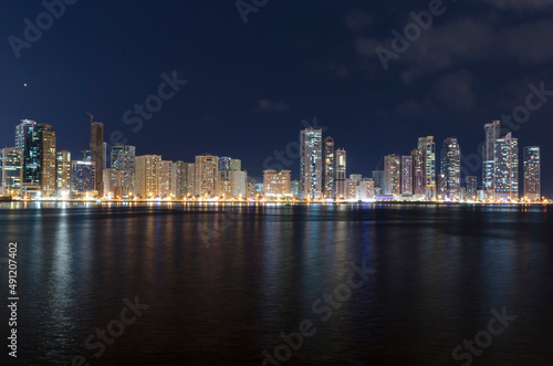 Sharjah Corniche Nightscape © Vinesh