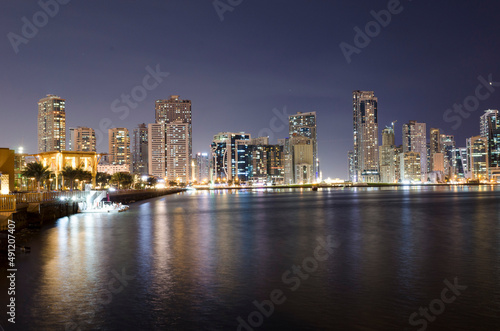 Sharjah Corniche Nightscape © Vinesh