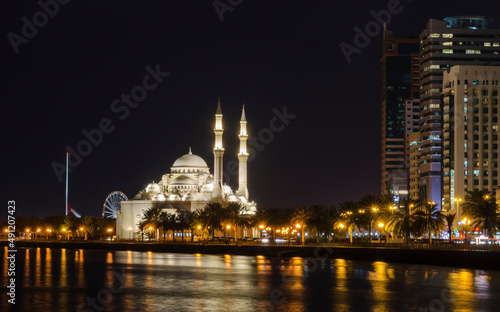 Sharjah Corniche Nightscape