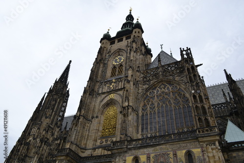 Monumentalna fasada Katedry Św. Wita, Hradczany, Praga